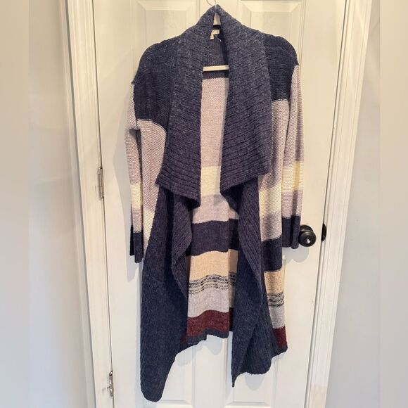 Mystree By Anthropology Small Mohair Wool Cozy Longline Open Front Cardigan - Picture 1 of 7